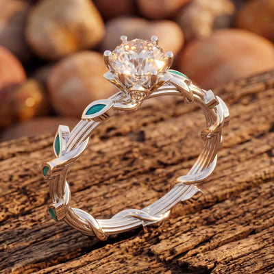 Anillo Promise Rose - Moissanita