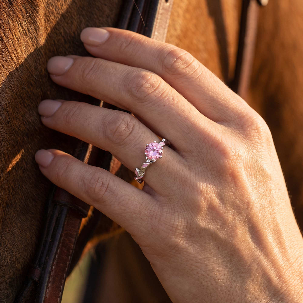 Promise Rose Ring - Rose Quartz - Serene Western