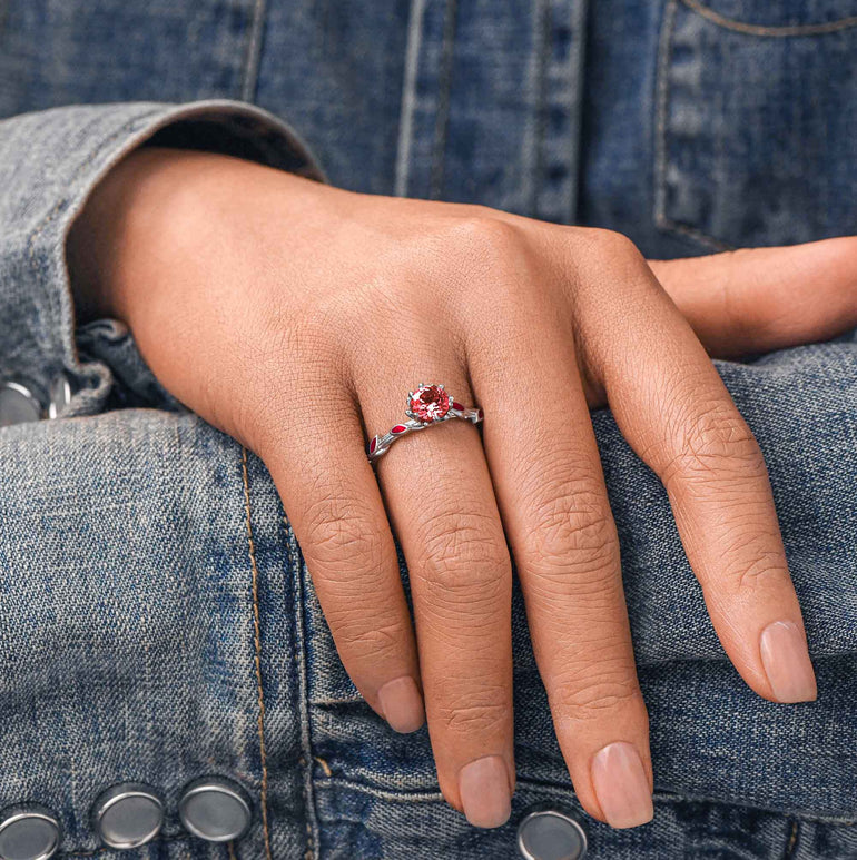 Promise Rose Ring - Ruby - Serene Western