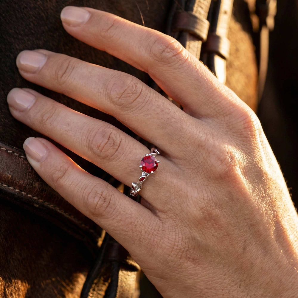 Promise Rose Ring - Ruby - Serene Western