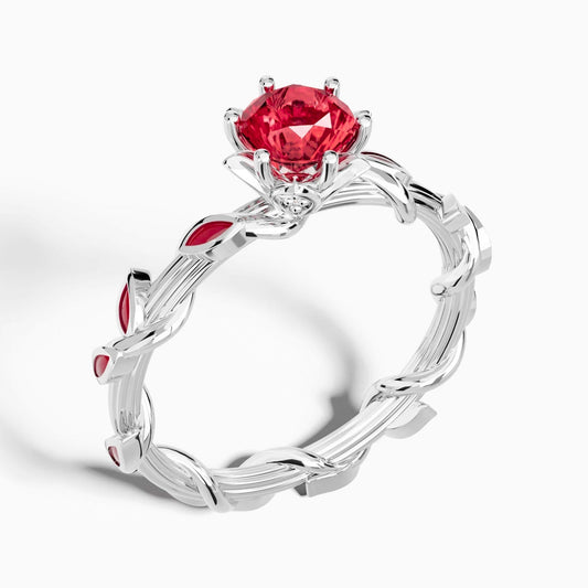 Promise Rose Ring - Ruby - Serene Western