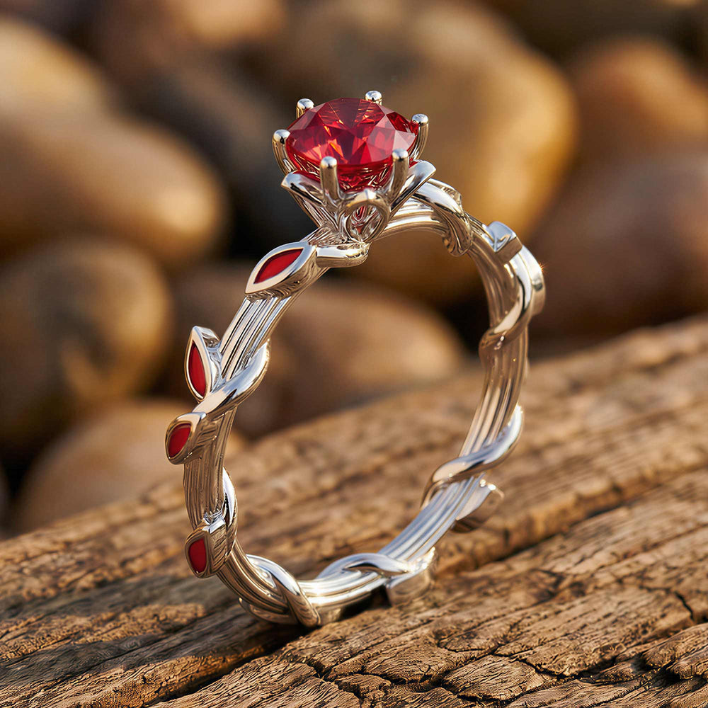 Promise Rose Ring - Ruby - Serene Western