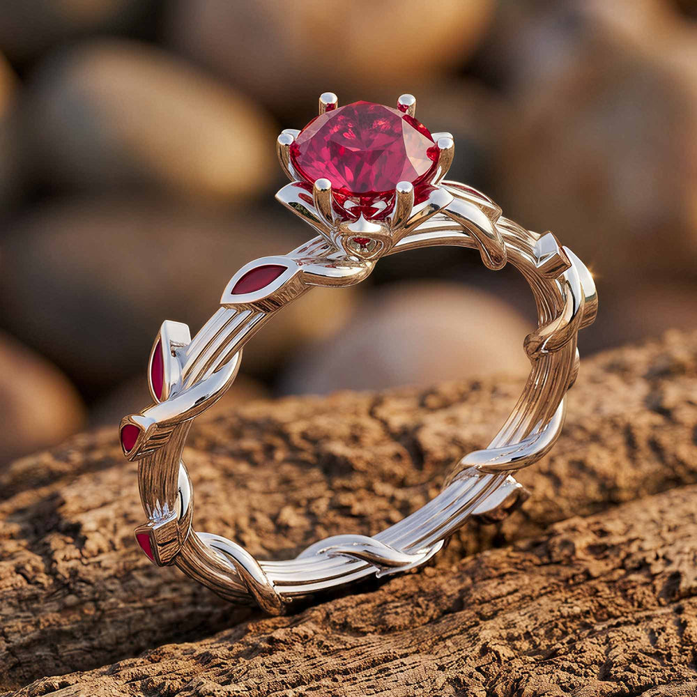 Promise Rose Ring - Ruby - Serene Western