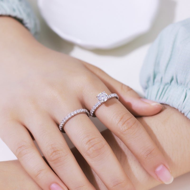 Radiant Vow Set - Moissanite - Serene Western