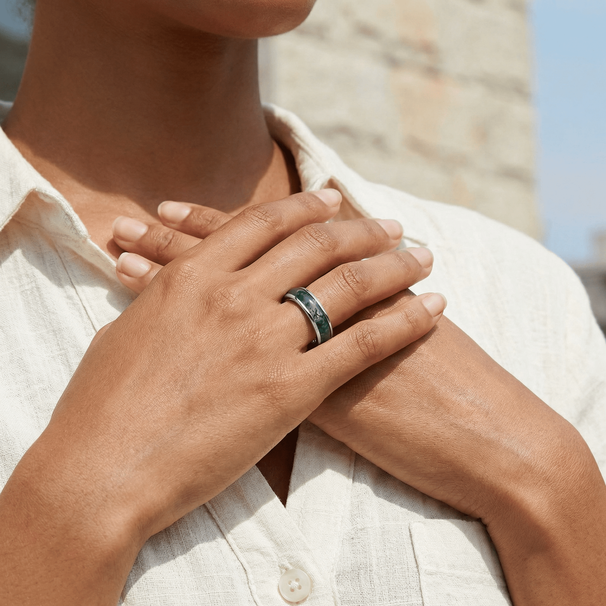 Rain Note Ring - Serene Western