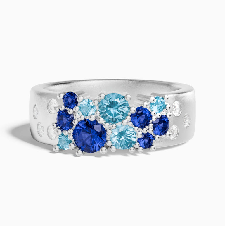 Reef Reverie Ring - Sapphire ＆ Aquamarine - Serene Western