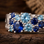 Reef Reverie Ring - Sapphire ＆ Aquamarine - Serene Western thumbnail