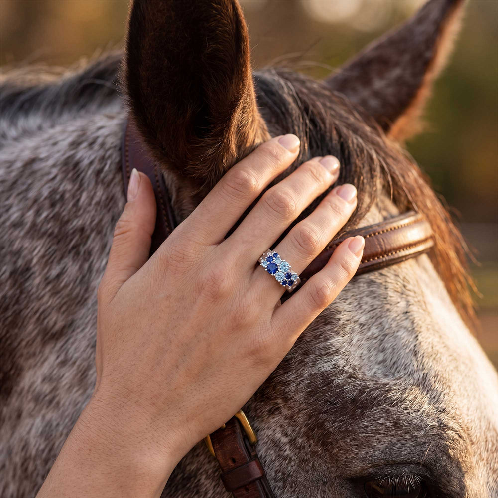 Reef Reverie Ring - Sapphire ＆ Aquamarine - Serene Western