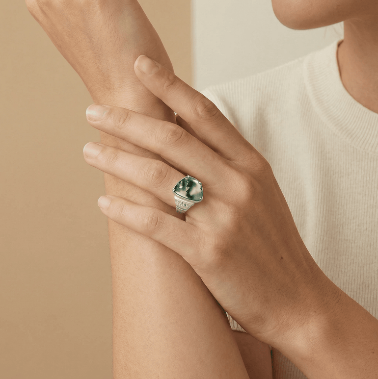 River Emblem Ring - Serene Western