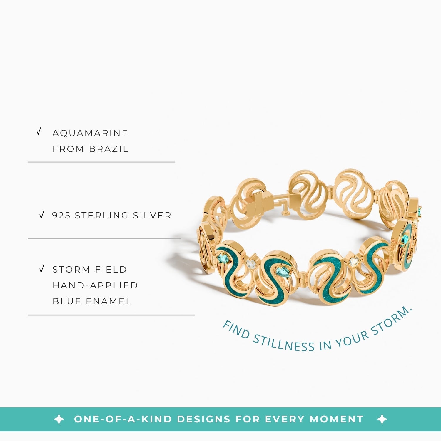 River Muse Bracelet - Blue - Serene Western