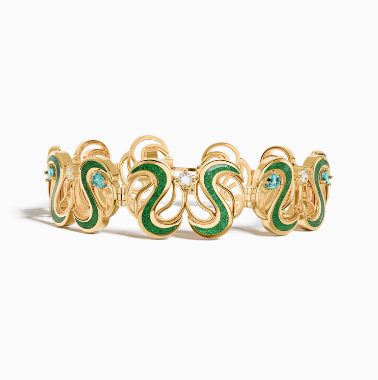 River Muse Bracelet - Green - Serene Western