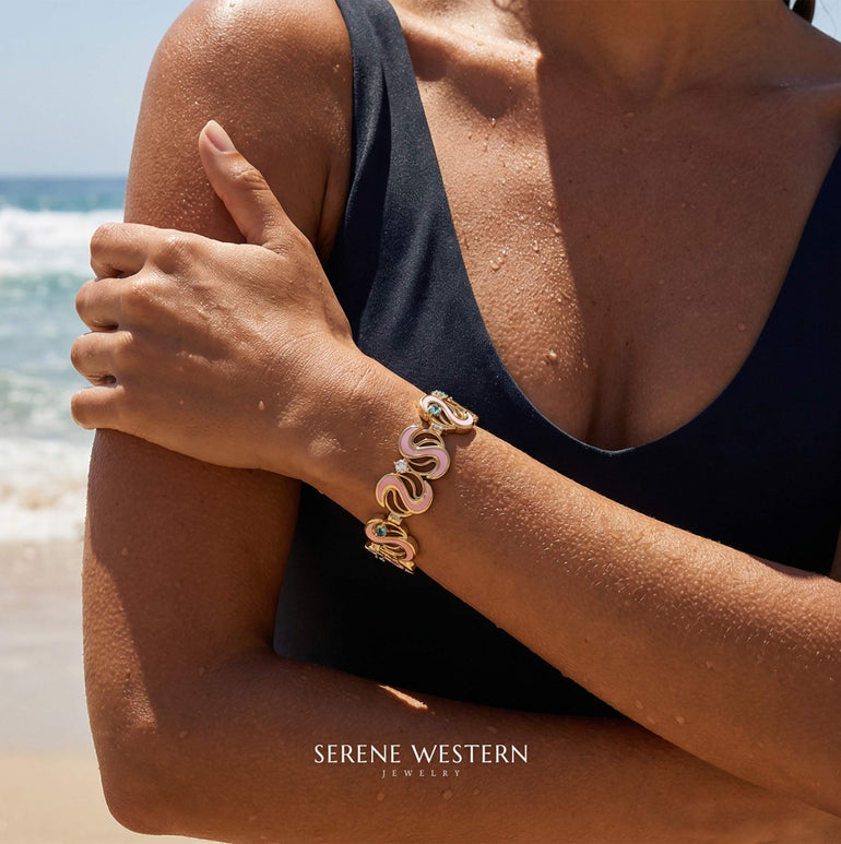 River Muse Bracelet - Pink - Serene Western