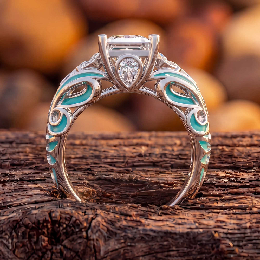 Rosemary's Loyalty Ring - Moissanite - Serene Western