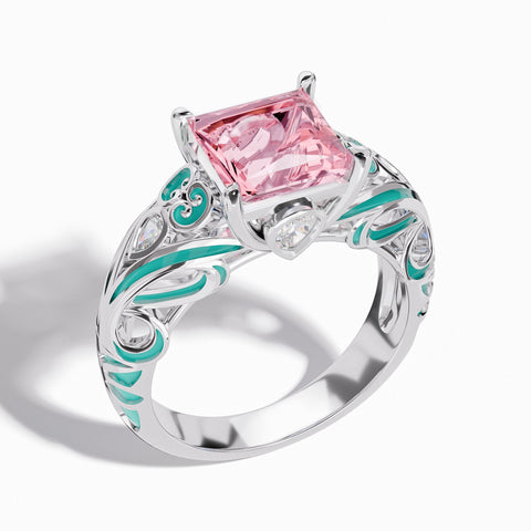 Rosemary's Loyalty Ring - Rose Quartz