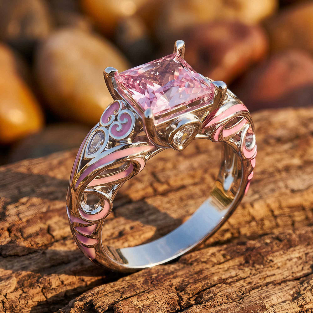 Rosemary's Loyalty Ring - Rose Quartz - Serene Western