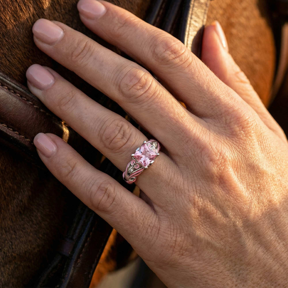 Rosemary's Loyalty Ring - Rose Quartz - Serene Western