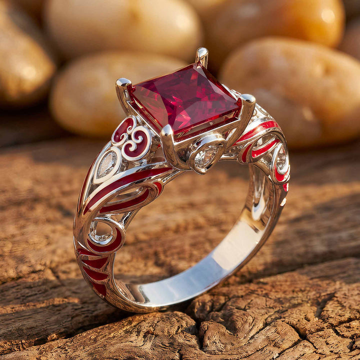 Rosemary's Loyalty Ring - Ruby - Serene Western