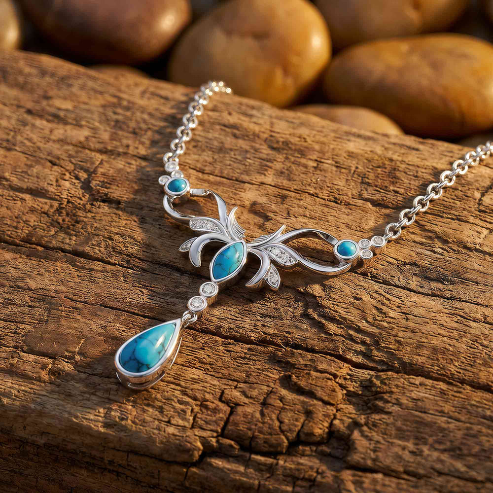 Sacred Antler Necklace - Turquoise - Serene Western