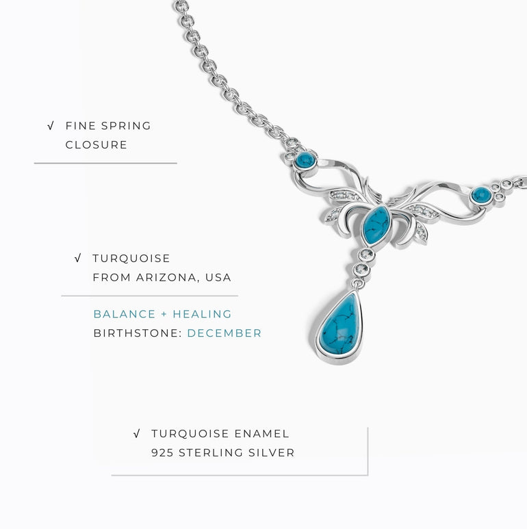 Sacred Antler Necklace - Turquoise - Serene Western
