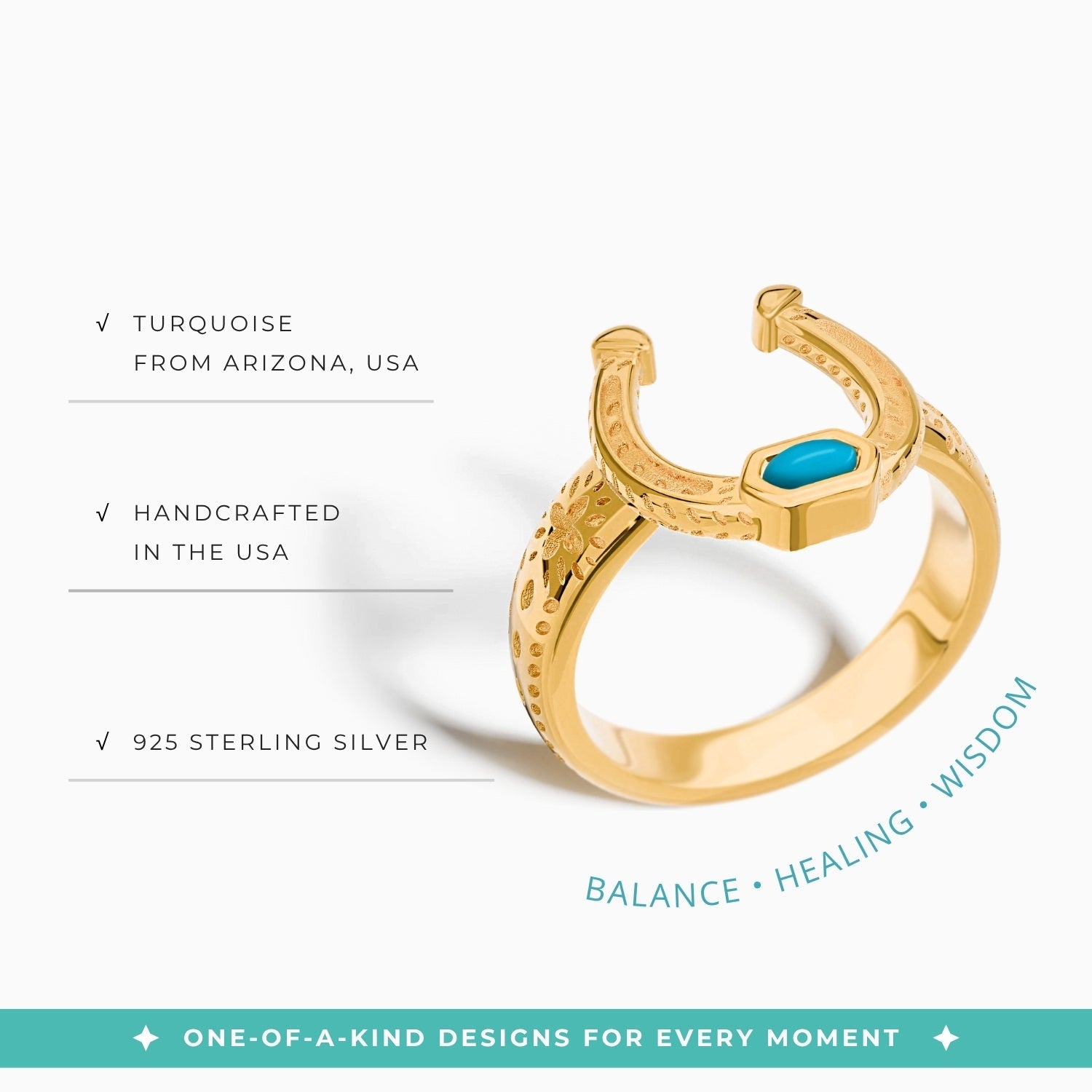 Sage Spur Ring - Turquoise - Serene Western