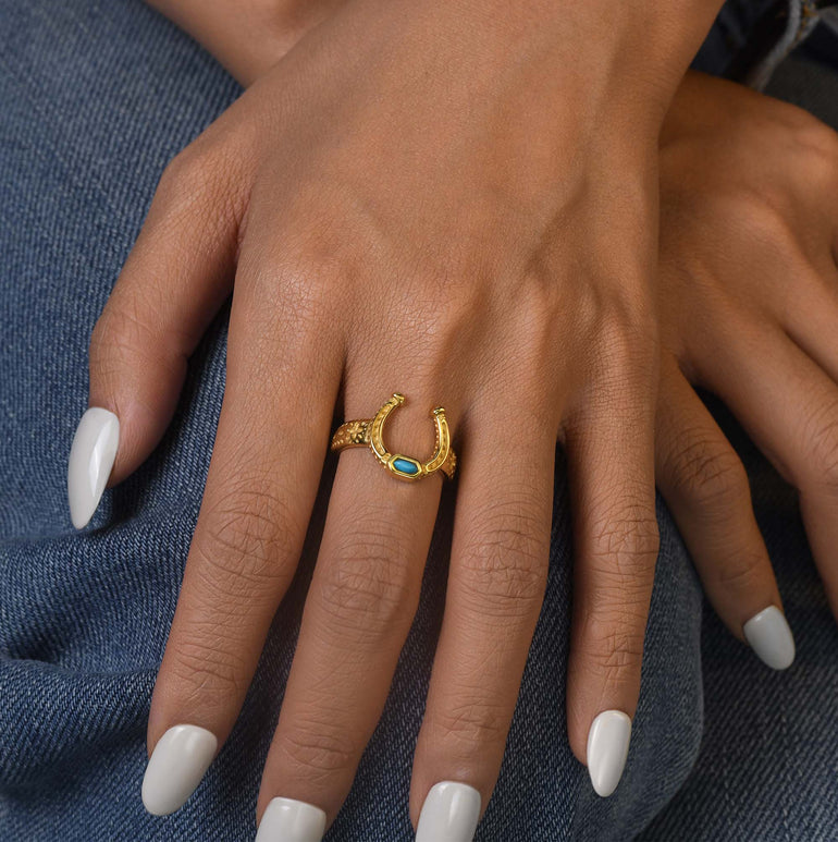 Sage Spur Ring - Turquoise - Serene Western