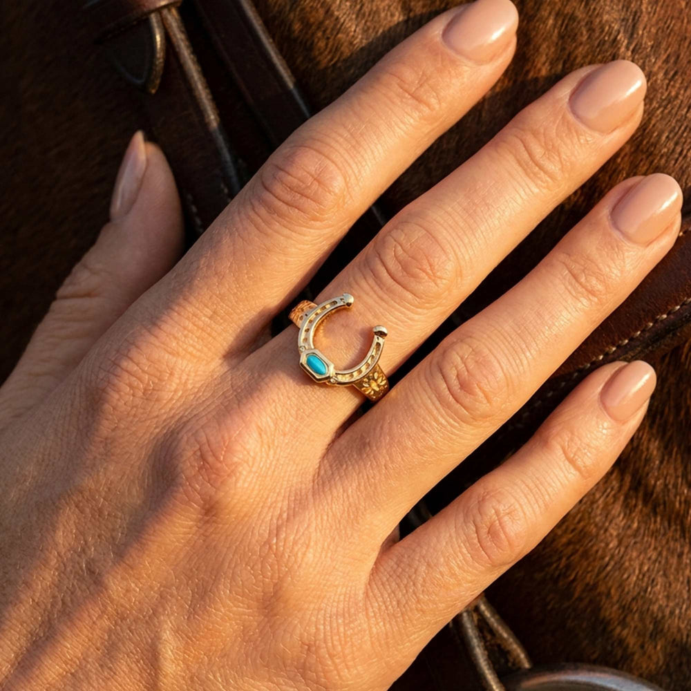 Sage Spur Ring - Turquoise - Serene Western