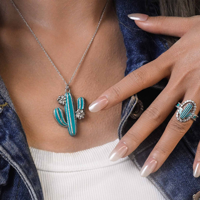 Saguaro Bloom Necklace - Serene Western