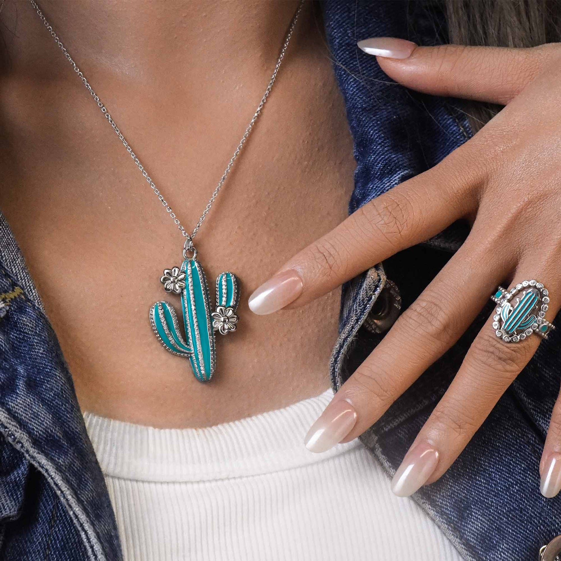 Saguaro Bloom Necklace - Serene Western