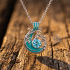 Savanna Swirl Halskette - Aquamarin