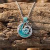 Savanna Swirl Necklace - Aquamarine