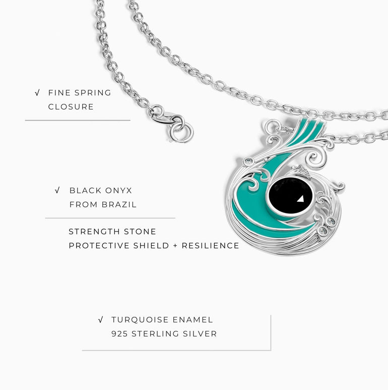 Savanna Swirl Necklace - Black Onyx - Serene Western
