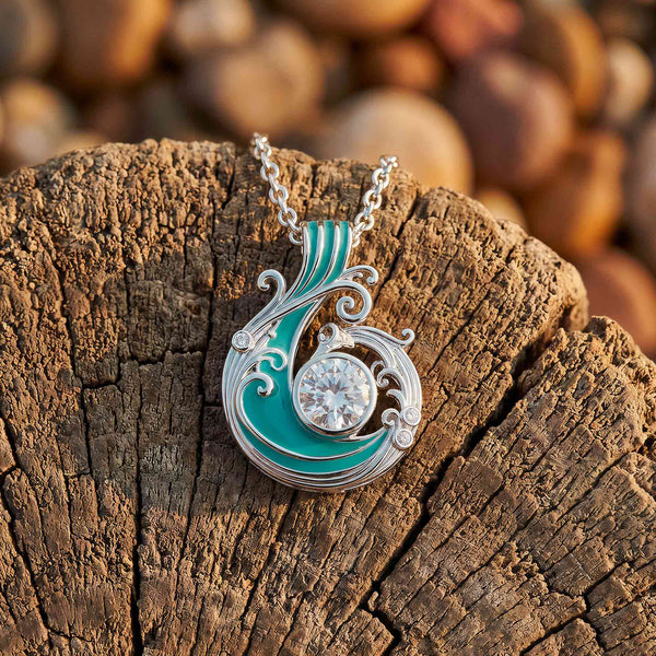Savanna Swirl Necklace - Moissanite