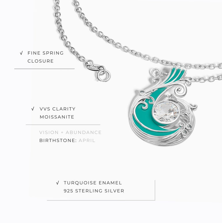 Savanna Swirl Necklace - Moissanite - Serene Western