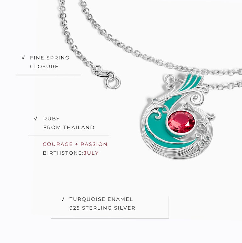 Savanna Swirl Necklace - Ruby - Serene Western