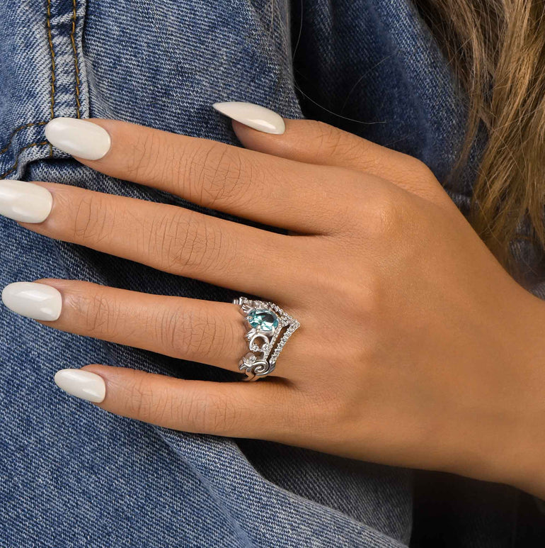 Seaborn Majesty Ring - Aquamarine - Serene Western