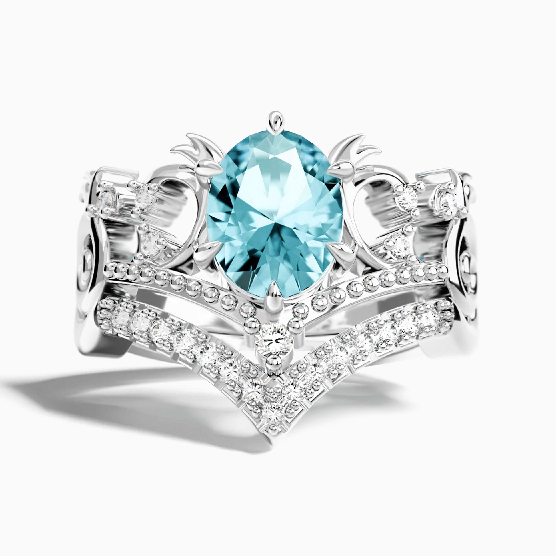 Seaborn Majesty Ring - Aquamarine - Serene Western