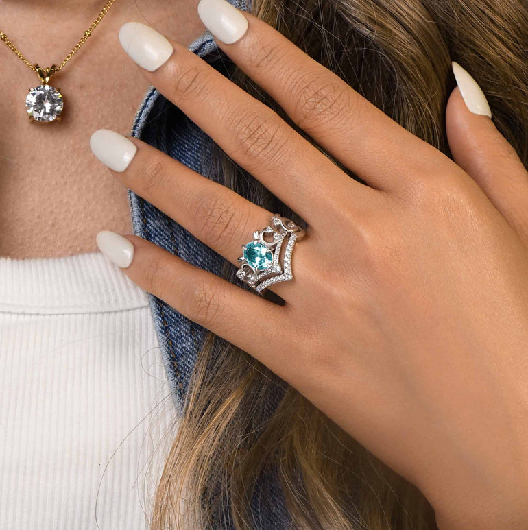 Seaborn Majesty Ring - Aquamarine - Serene Western