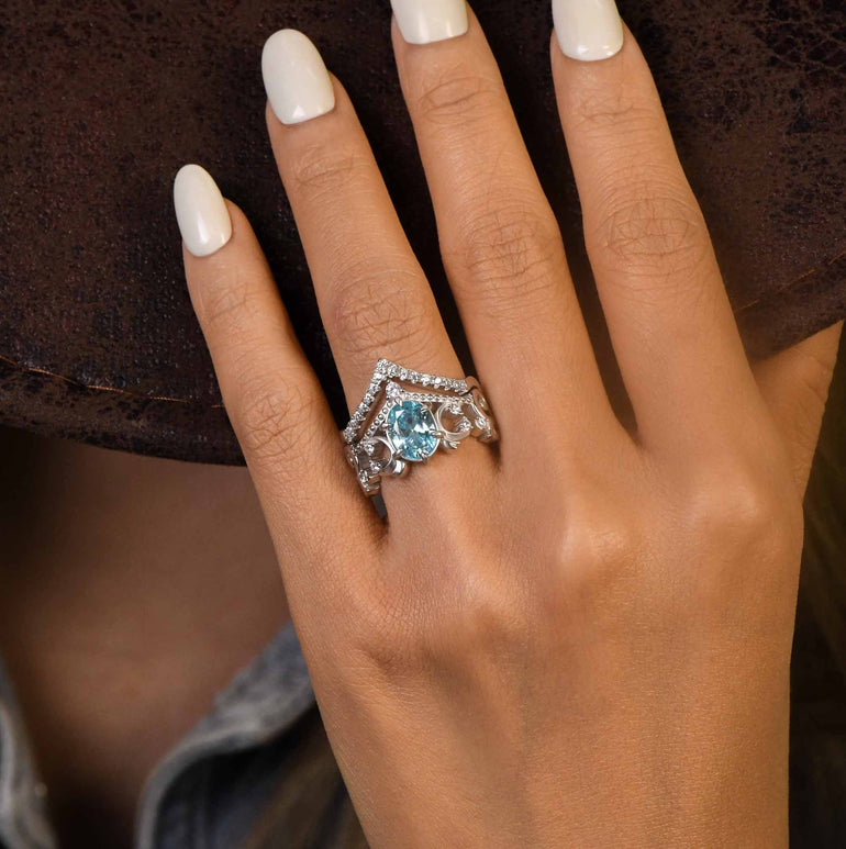 Seaborn Majesty Ring - Aquamarine - Serene Western