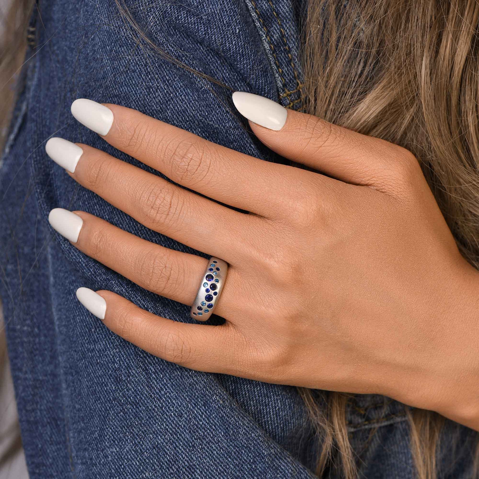 Seafoam Symphony Ring - Serene Western