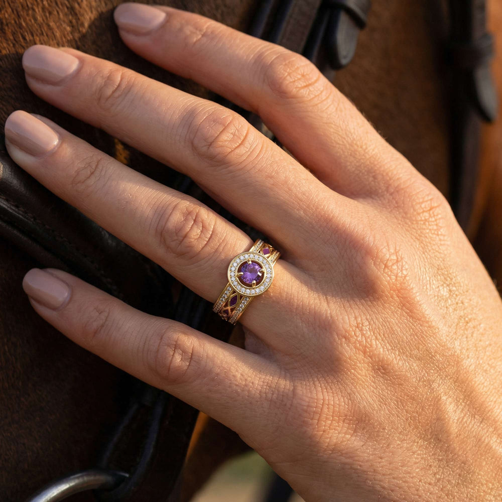 Shining Rodeo Ring - Amethyst & Purple - Serene Western