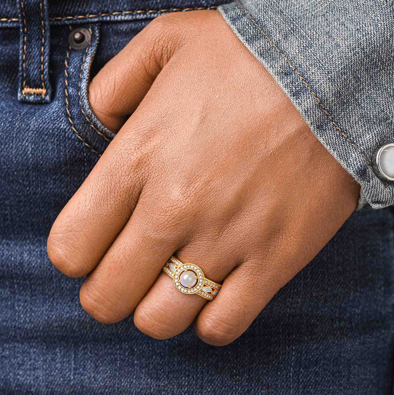 Shining Rodeo Ring - Moonstone - Serene Western