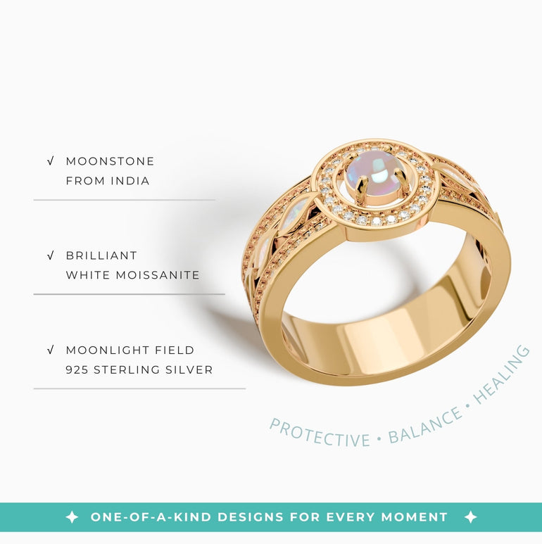 Shining Rodeo Ring - Moonstone - Serene Western