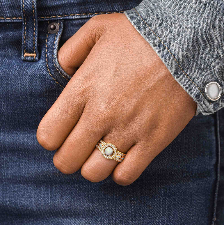 Shining Rodeo Ring - Opal - Serene Western