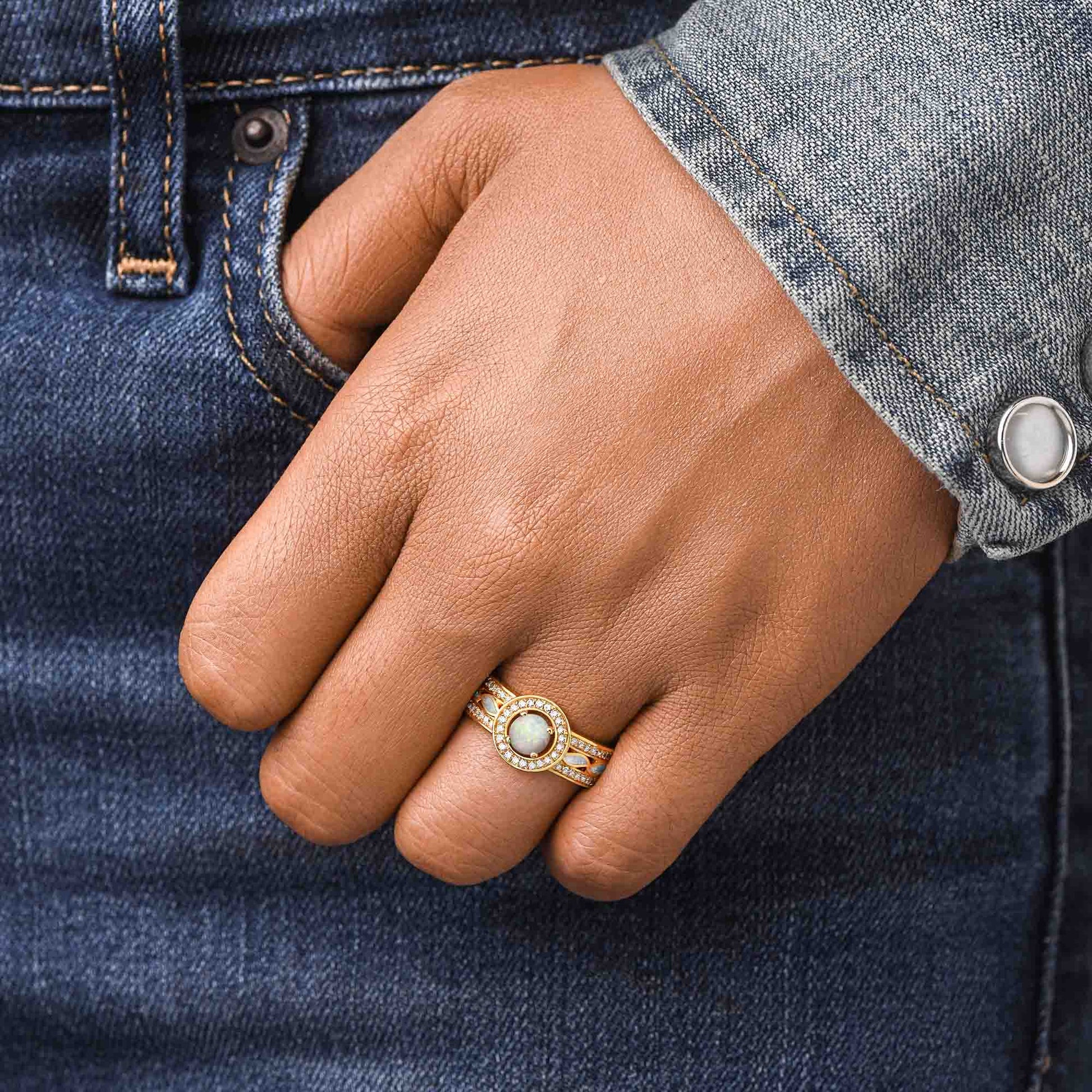 Shining Rodeo Ring - Opal - Serene Western