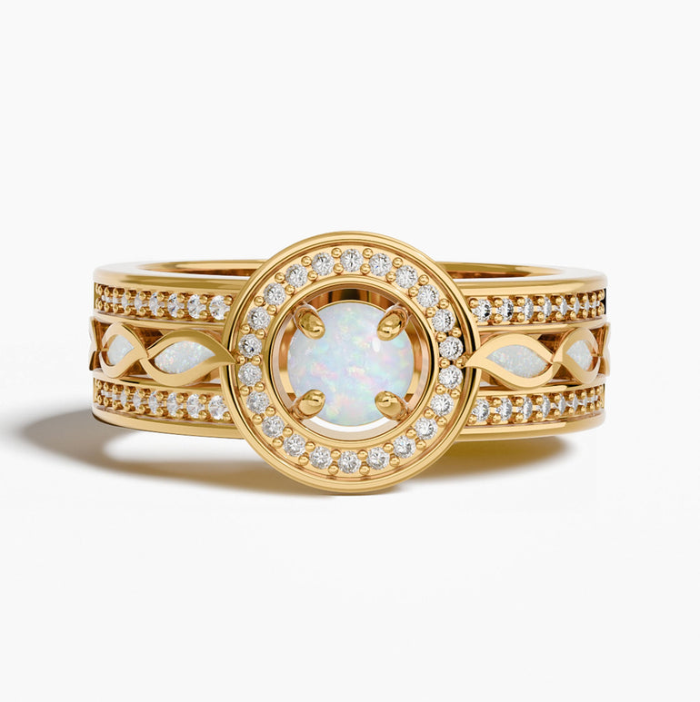 Shining Rodeo Ring - Opal - Serene Western