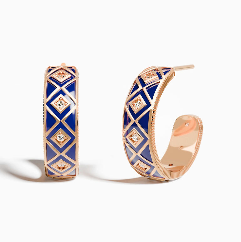 Sierra Geometric Earrings - Blue - Serene Western