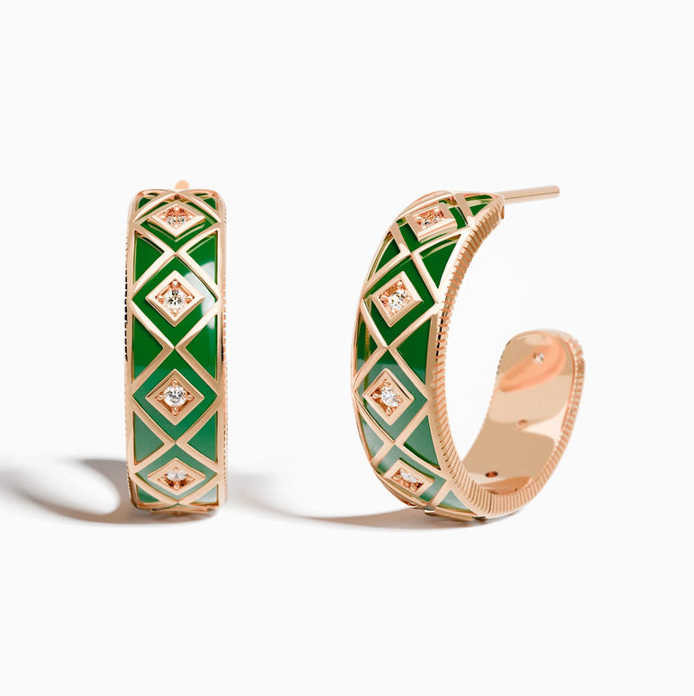 Sierra Geometric Earrings - Green - Serene Western