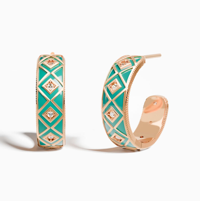 Sierra Geometric Earrings - Turquoise - Serene Western