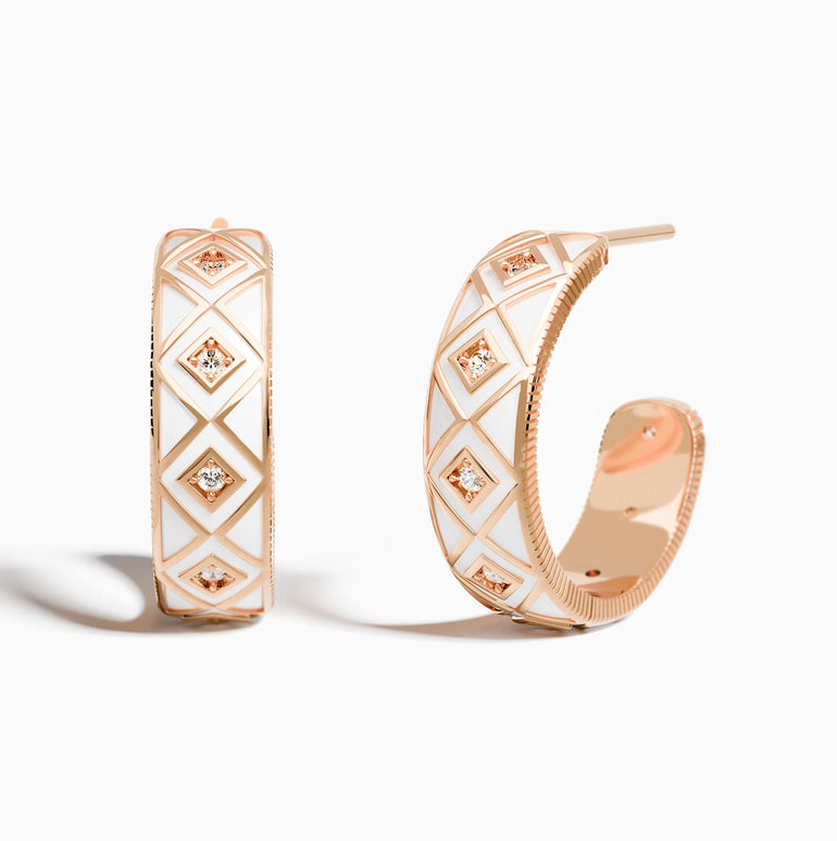 Sierra Geometric Earrings - White - Serene Western