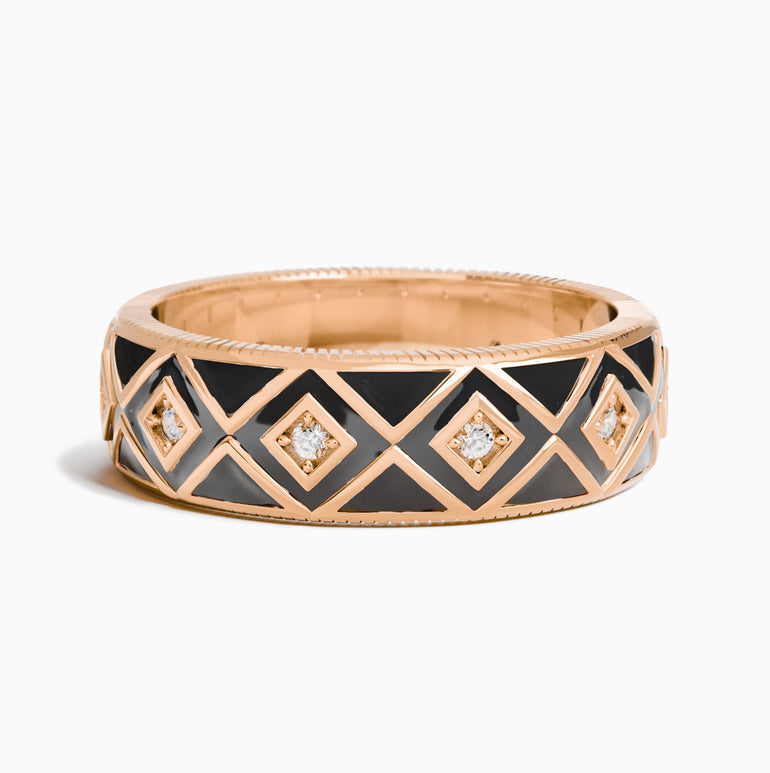 Sierra Geometric Ring - Black - Serene Western